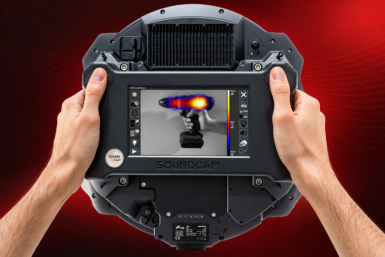 Cámara acústica SoundCam 2.0 para localización de fuentes de ruido